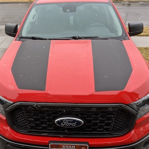 2019-2023 Ford Ranger Dual Hood Graphics Vinyl Stripes