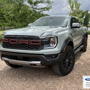 Letras da grade do Ford Ranger Raptor 2024-2025 - adesivos de vinil