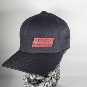 New Side 392 Hemi Hat V3 Flexfit 110 Pro Performance cap Leatherette Hat Patch