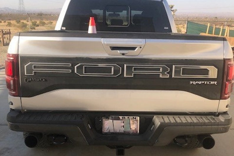 2017-2020 Ford Raptor Tailgate Letter Outlines Vinyl Decals - Etsy