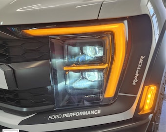 2021-2023 Ford Raptor akcenty reflektorów W Raptor/FP