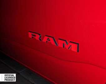 Fits 2019-2024 Ram TRX 1500 RAM emblem overlays Reflective vinyl sticker-pair