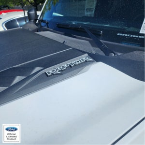 2022-2025 Ford Bronco Raptor Hood Cowl Overlay - Comes In Pair Vinyl Decals