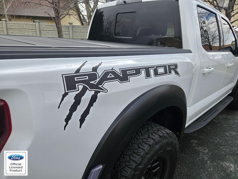 2021-2026 Ford F150 Raptor Bed Graphics W/ Slash Graphic Sticker Decals ...