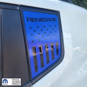 fits 2015-2023 Jeep Renegade Window American Flag Decal