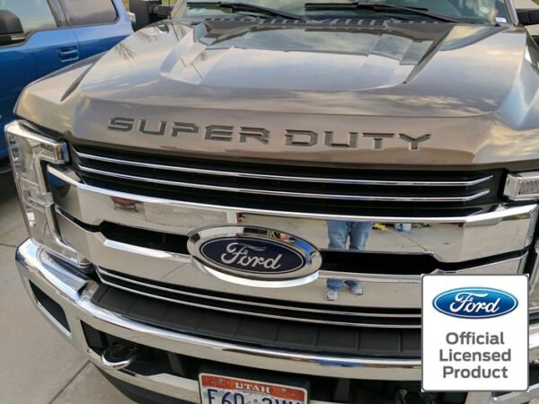 Reflective Vinyl Grill Letter Decals For 2008-2016 Ford Super Duty F-250 F-350 F-450