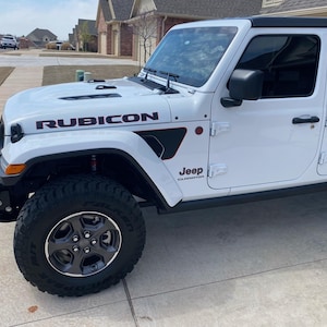 Compatível com letras e gráficos de vinil do capô do Jeep Rubicon JL/JT/JK 2019-2025
