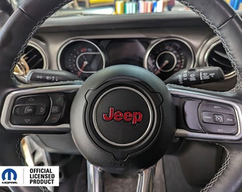 Jeep logo sale steering wheel cover