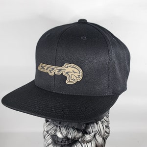 SRT Hellcat Hat V2 Flexfit 110 Snapback Kunstleder Hut Patch