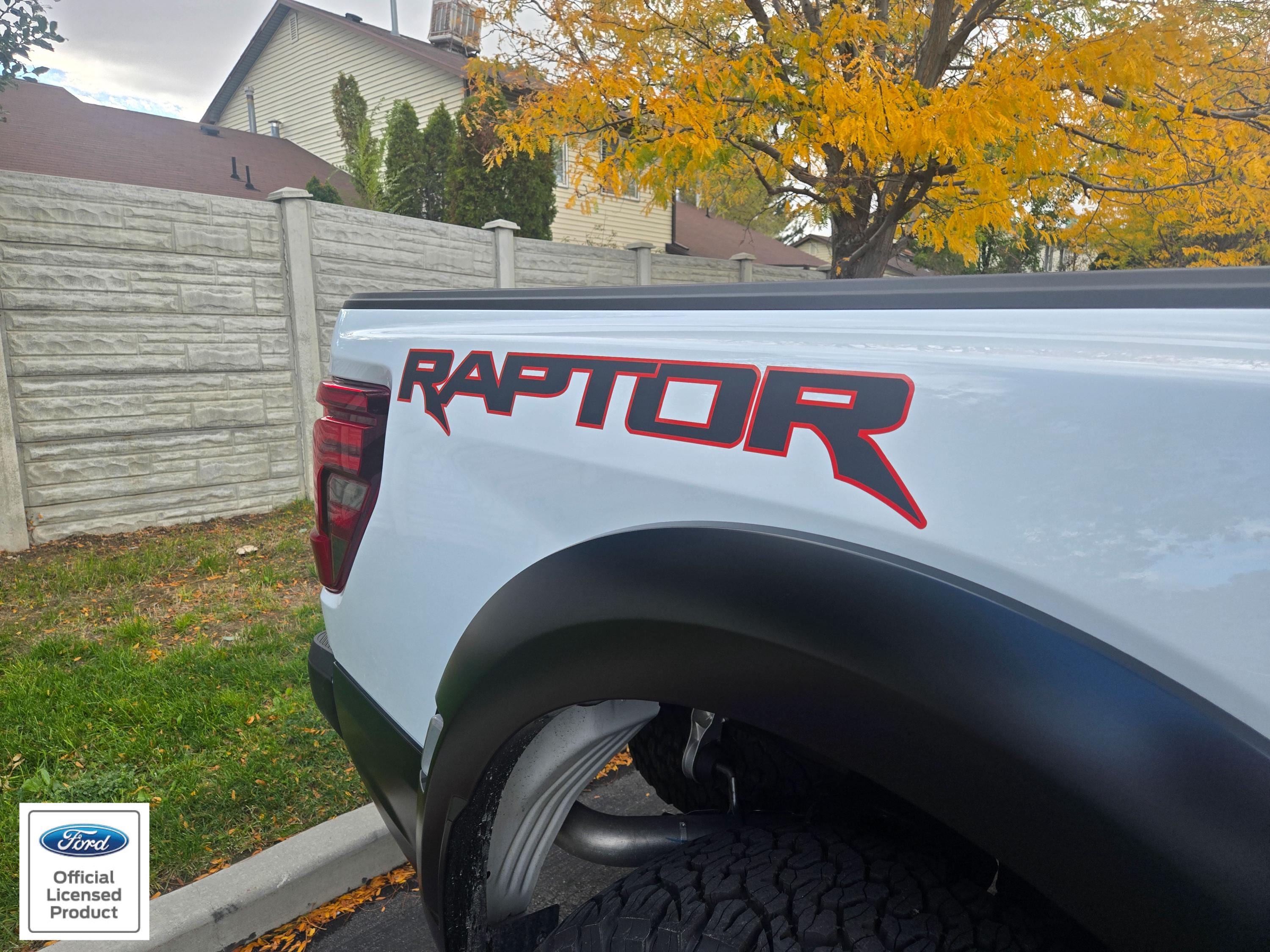 Ray Raptor Graphics FITS 2021-2026 Ford Raptor Rear Side Raptor- Comes in Pair Vinyl Decal ...