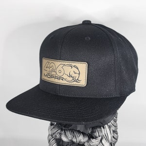 New 426 Crate Hat V1 Flexfit 110 Snapback Leatherette Hat Patch