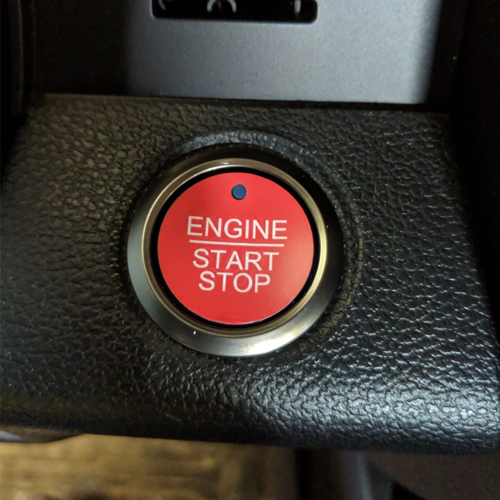1 Artikel für Ford Auto Motor Start Stopp Knopf Abdeckung Push Start Knopf  Abdeckung Zündung Dekoration Schutzabdeckung Universal Knopf