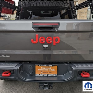 Fits Jeep 2020-2025 JT GLADIATOR JEEP Tailgate Overlay Vinyl Decals Sticker
