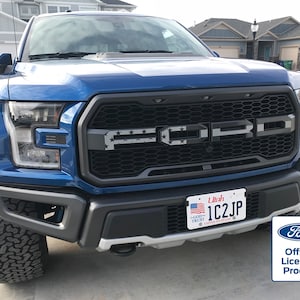 2017-2020 Ford Raptor Subdued Flag Grille Letters