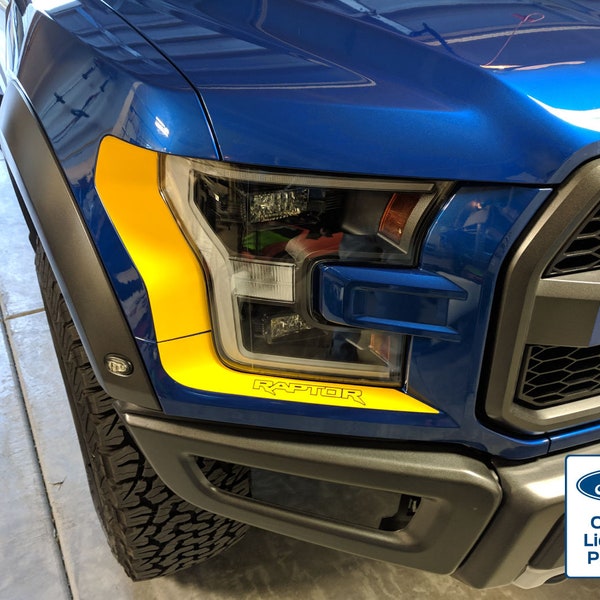 thumbnail image 2 of Rocky Mountain Graphics Headlight Accent Decals For 2017 Ford F-150 Raptor – Vinyl 2 of 2