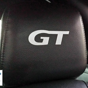 Ford Mustang GT Headrest Decals (2) solid