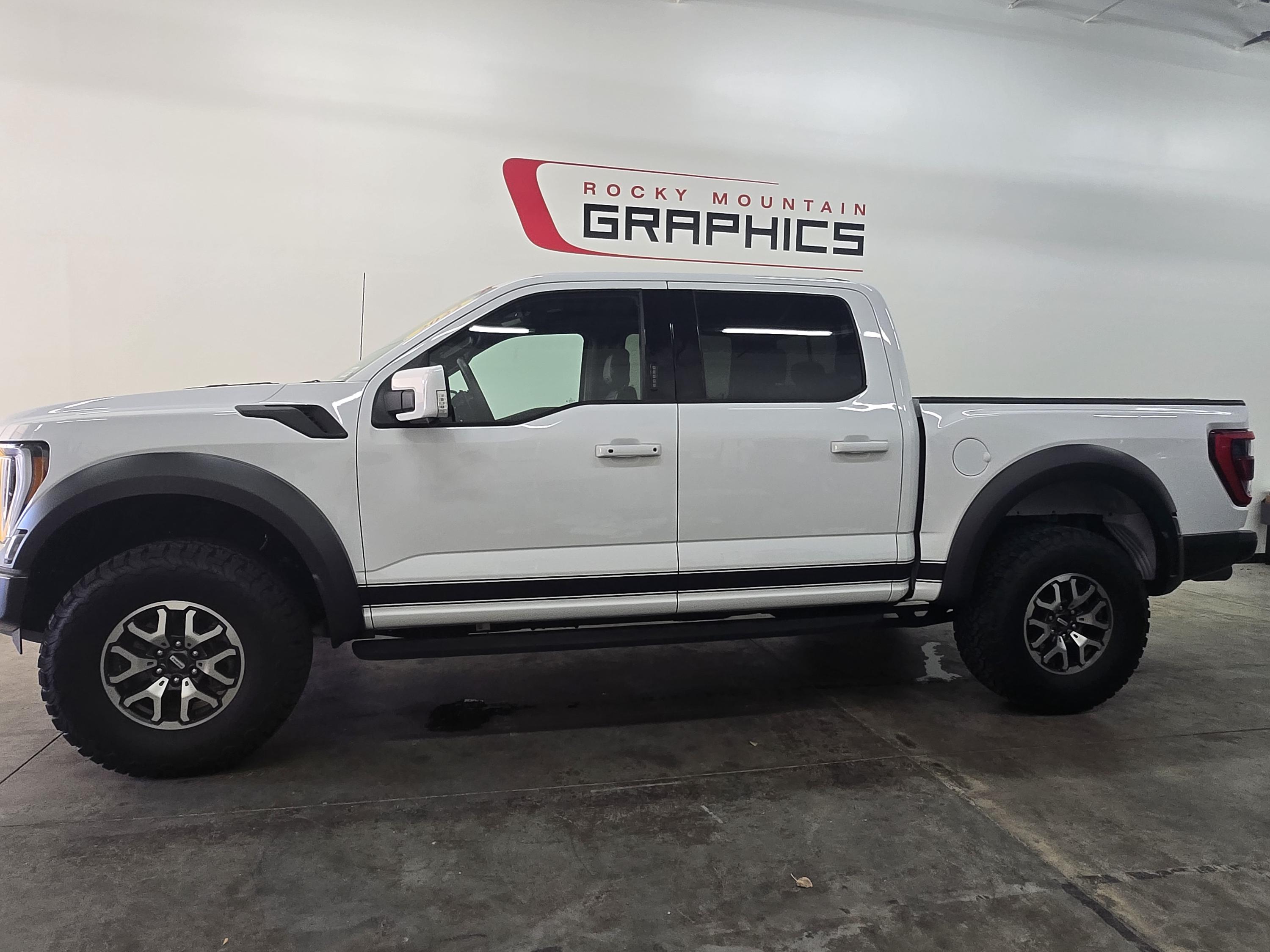 2021-2025 Ford F150 Raptor Rocker Panel Side Stripes Graphics Vinyl ...