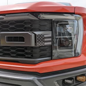 2021-2023 Ford Raptor American Flag Subdued Headlight Insert