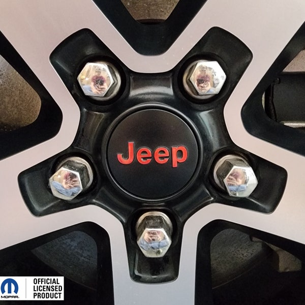 Fits 2018-2024 JEEP center rim/wheel stickers overlays (set of 4)