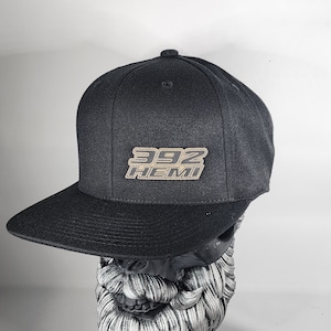 New Side 392 Hemi Hat V3 Flexfit 110 Snapback Leatherette Hat Patch