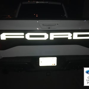 Letras reflectantes para puerta trasera de Ford Raptor 2017-2020