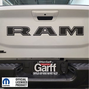 fits 2025 2500/3500 Ram Bighorn Tailgate Emblem Overlay Decals With Outlines