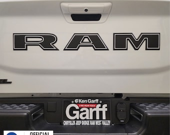 fits 2025-2026 2500/3500 Ram Bighorn Tailgate Emblem Overlay Decals With Outlines