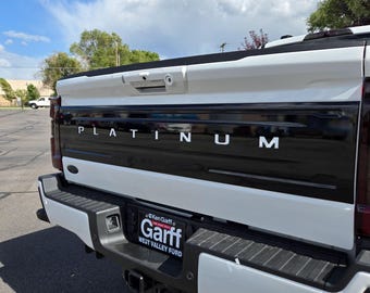 2023-2025 Ford Super Duty Platinum tailgate letters vinyl inserts decals stickers