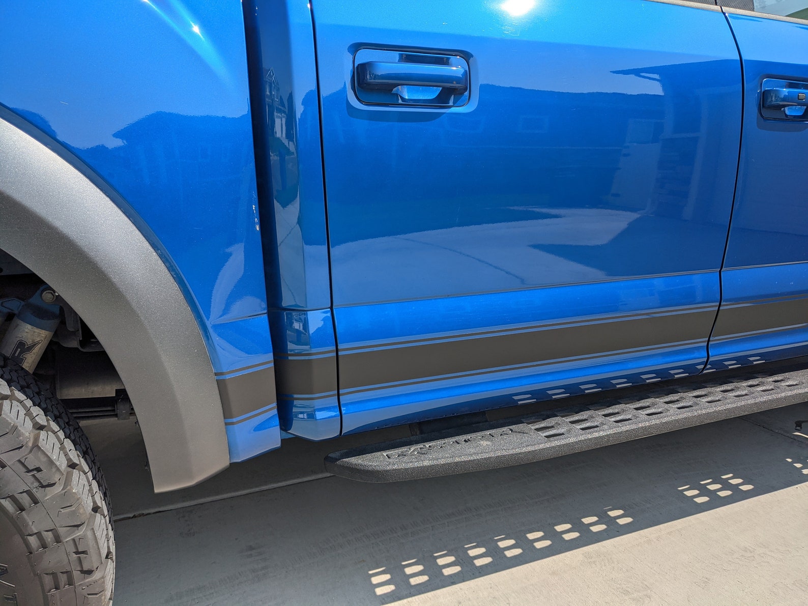 Ford Raptor Rocker Panel 2017-2020 Ford F150 Raptor Rocker Panel Side Stripes Graphics Vinyl ...