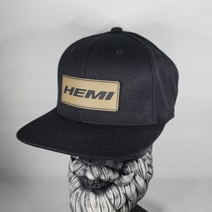New Hemi Hat Flexfit 110 Snapback Leatherette Hat Patch