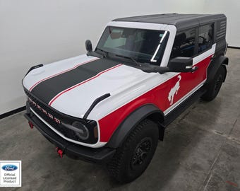 Fits 2021-25 Bronco Pony side And Hood W Pin graphics  - Full Size Bronco Decals