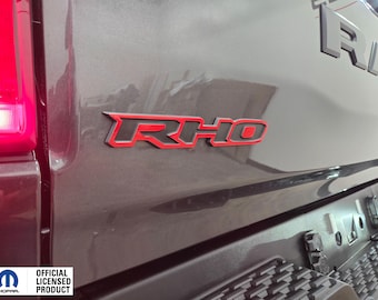 Adhesivos de vinilo con emblema superpuesto para portón trasero RHO de Ram 2025