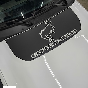 fits 2021-2025 Ford Bronco Hood Center Pony decal Full Size Bronco Graphics