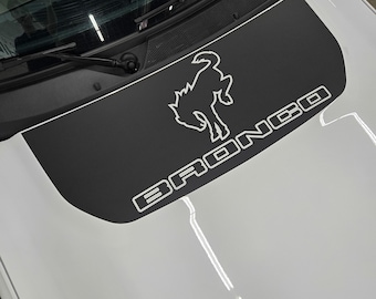 fits 2021-2025 Ford Bronco Hood Center Pony decal Full Size Bronco Graphics