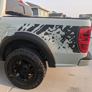 2019-2023 Ford Ranger Bed Digital Splash Graphics Vinyl Stripes