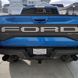 Letras de decalque de vinil da porta traseira do Ford Raptor 2017-2020