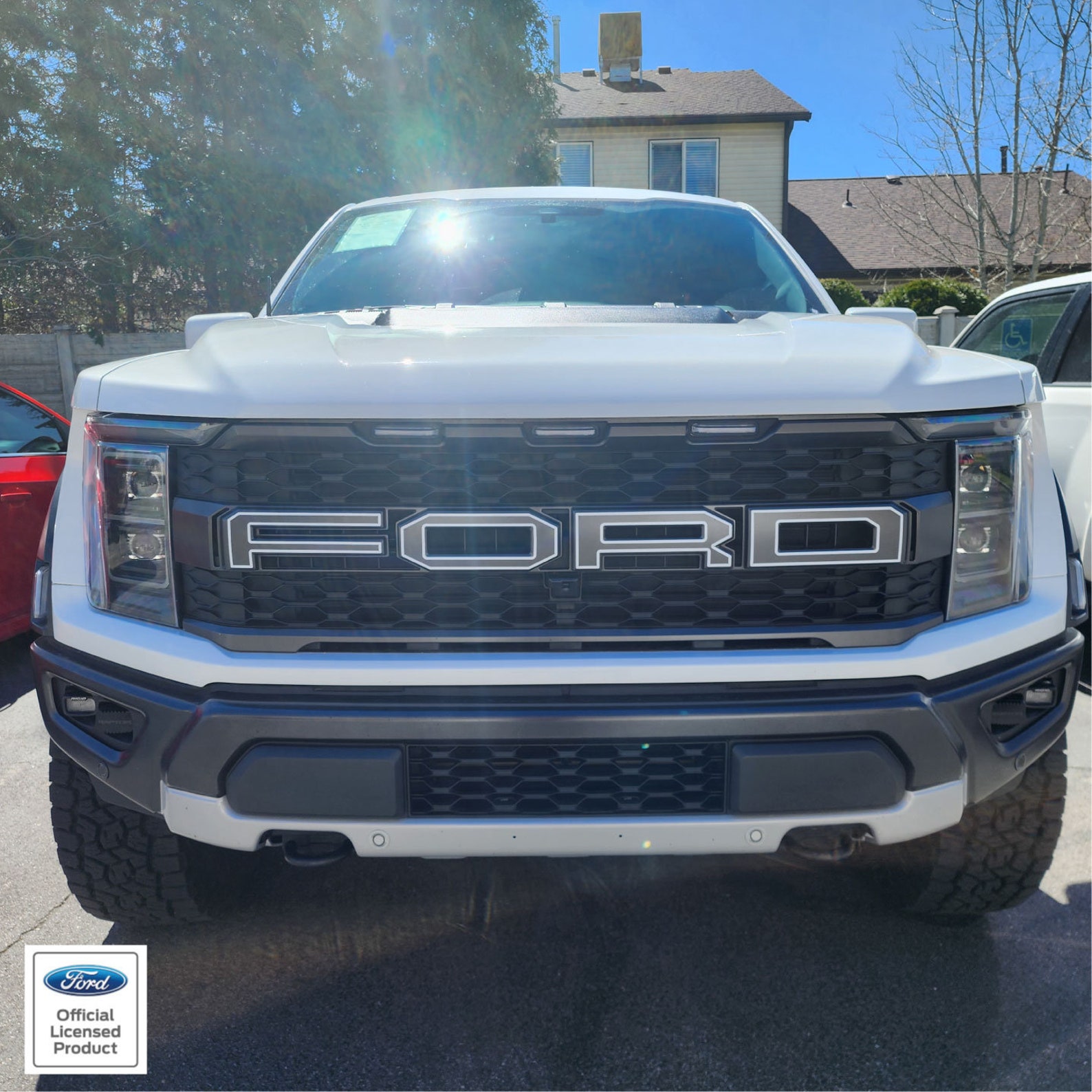 2021-2023 Ford Raptor Grill Letter With Reflective Outlines Vinyl Decal ...