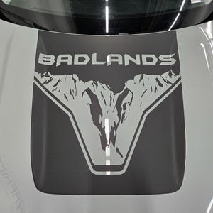 2021-2025 Ford Bronco Sport Hood Stripe Badlands V2 Vinyl Stickers Graphics