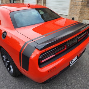 passend für 2015-2024 Dodge Challenger Stripes Tail band Aufkleber Vinyl Grafiken Scat Pack