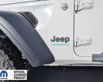 Calcomanías de vinilo para guardabarros de Jeep Wrangler 2018-2025 (par)