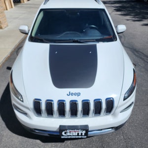 fits 2014-2020 Jeep Cherokee center Hood Stripe Graphic Vinyl stickers