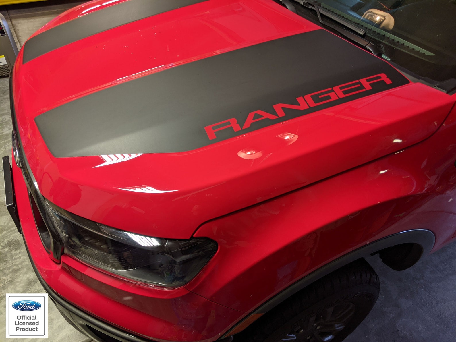 2019-2023 Ford Ranger Dual Hood With Ranger Graphics Vinyl Stripes - Etsy