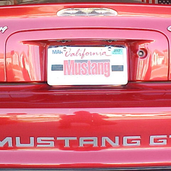 1994-1998 Ford Mustang Rear Bumper Letter inserts vinyl decals