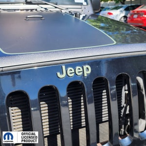 Passend für 2007-2018 Jeep Wrangler JK Grill Emblem Overlays Vinyl Aufkleber