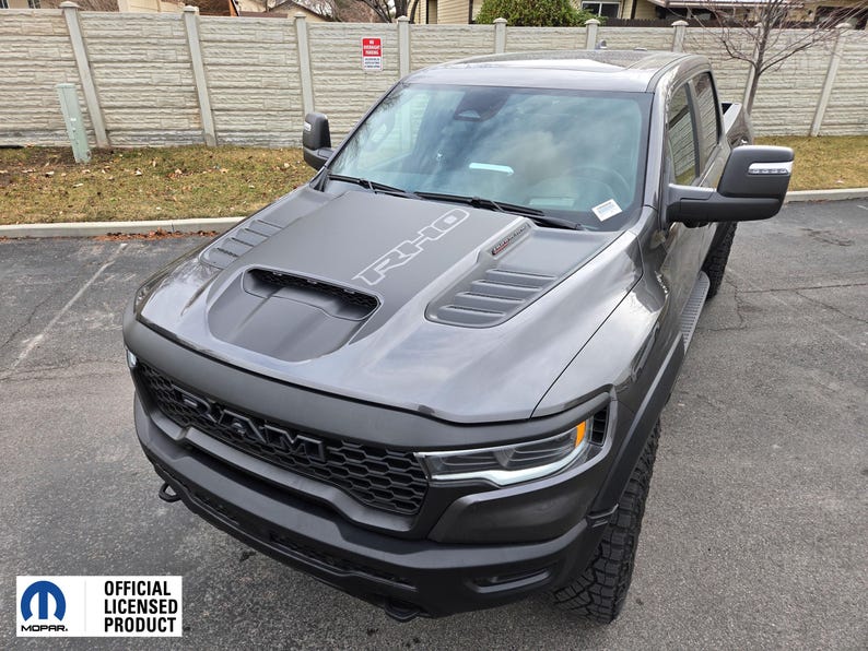 Fits 2025 Ram RHO Hood Graphics With RHO Cut Out Vinyl Decals Stickers ...