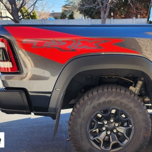 Décalcomanies vinyles TRX pour châssis d&#39;allumage Ram TRX 2021-2024