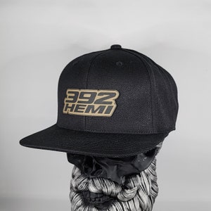New 392 Hemi Hat V2 Flexfit 110 Snapback Leatherette Hat Patch