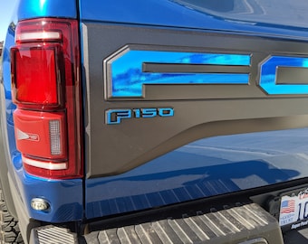 Calcomanía Reflectante De Vinilo Para Emblema Trasero De Ford F-150 Raptor (2017) - Rocky Mountain Graphics