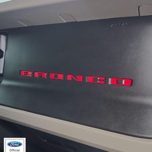 2021-2025 Ford Bronco Dash Letters - vinyl decals graphics stickers