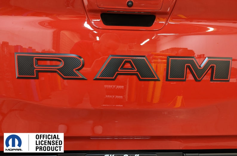 2025 Ram RHO Ram Tailgate Emblem Overlay Decals With Outlines - Etsy